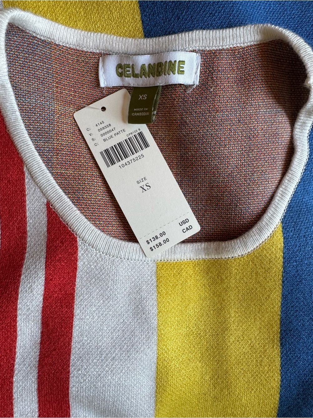 Anthropologie Celandine Poolside Knit Dress, NWT, XS - Picture 8 of 10